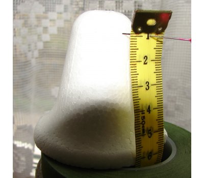 0758 Zvonek polystyrén 6 cm 