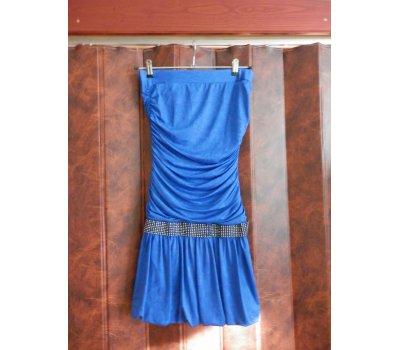 Modré dámské šaty 