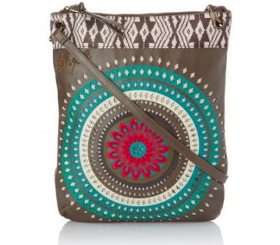 Desigual kabelka Crossbody Fleco bruno